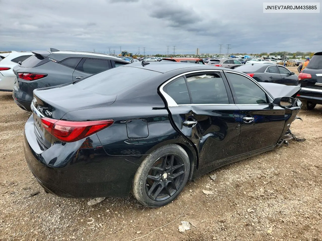 2018 INFINITI Q50 VIN JN1EV7AR0JM435885 — фото 3