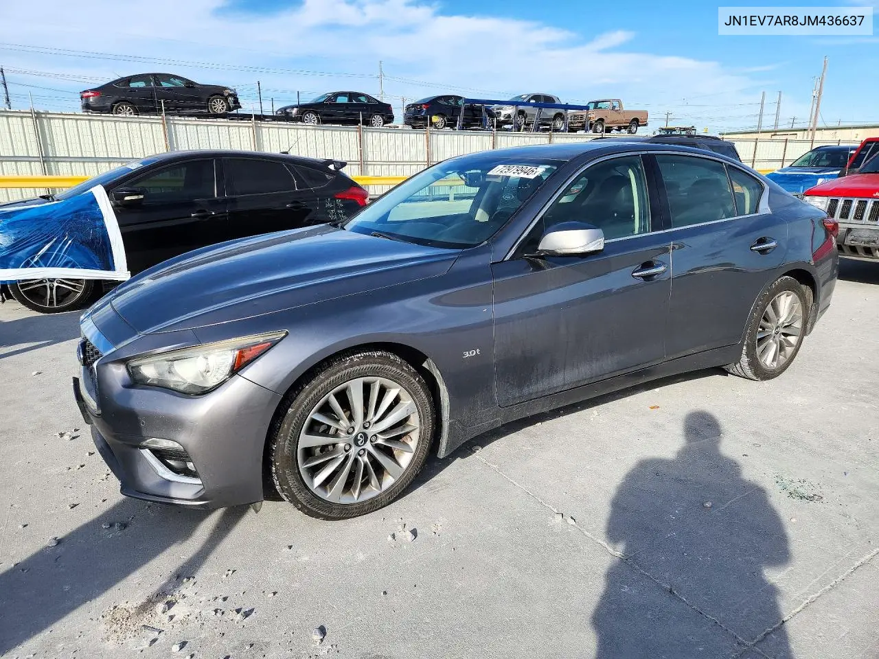 INFINITI Q50 2018, VIN JN1EV7AR8JM436637