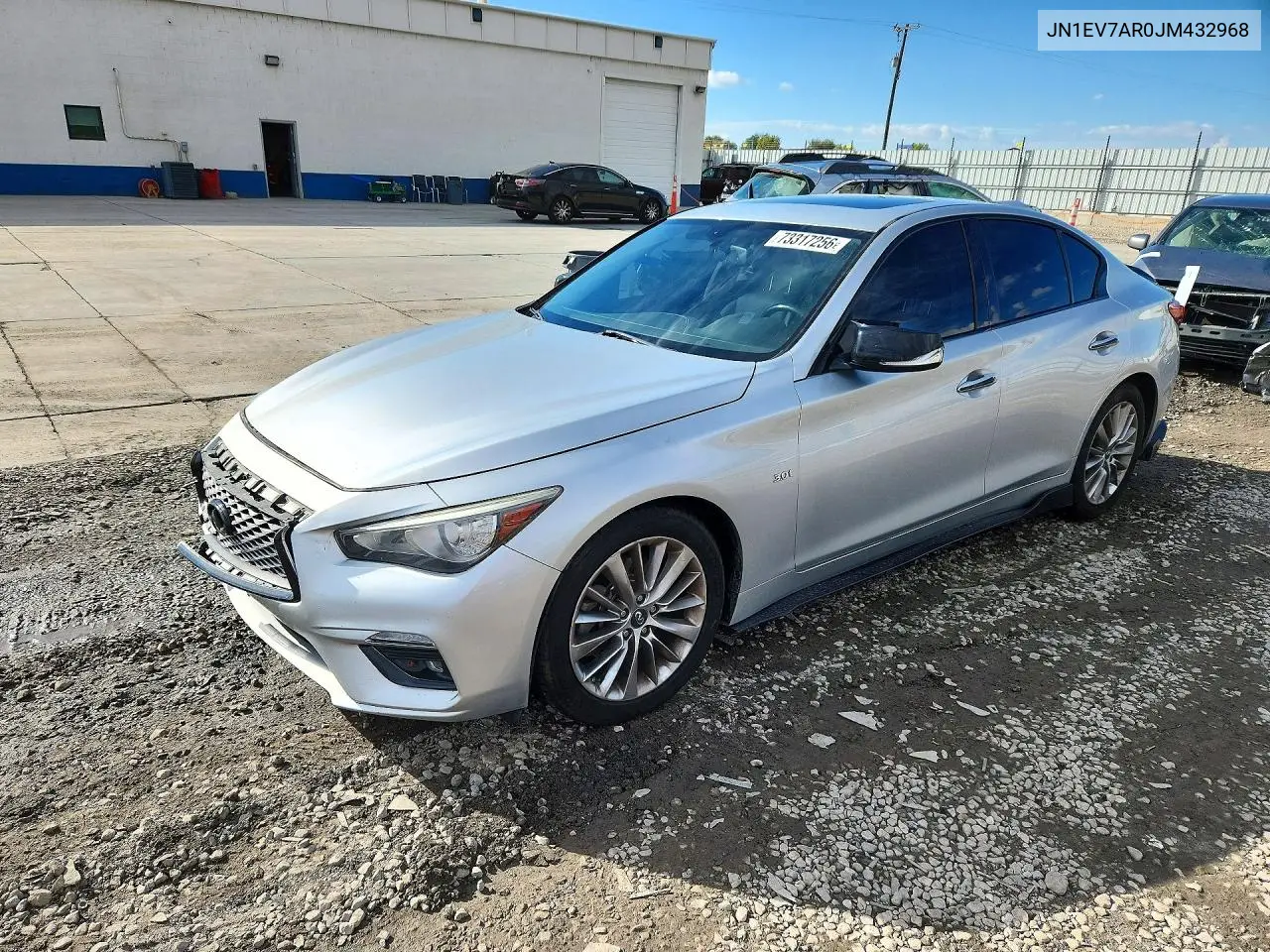 INFINITI Q50 2018, VIN JN1EV7AR0JM432968