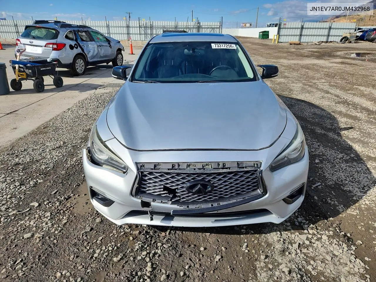 2018 INFINITI Q50 VIN JN1EV7AR0JM432968 — фото 5