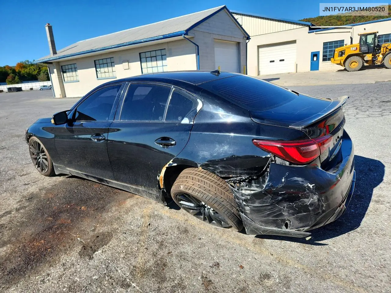 2018 INFINITI Q50 VIN JN1FV7AR3JM480520 — фото 2