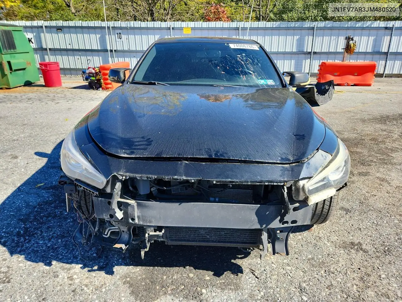 2018 INFINITI Q50 VIN JN1FV7AR3JM480520 — фото 5