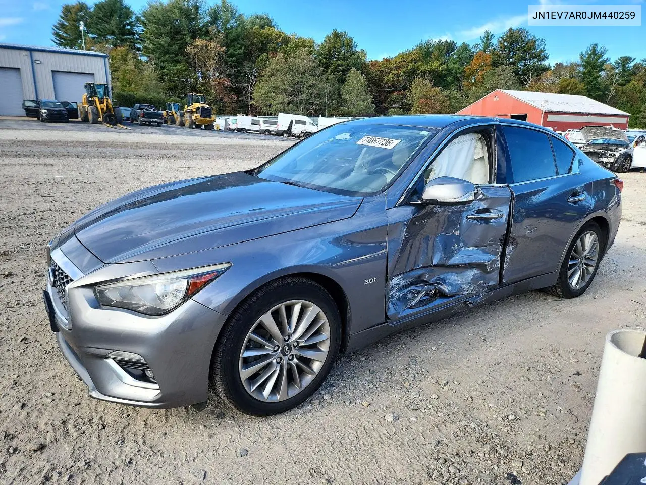 INFINITI Q50 2018, VIN JN1EV7AR0JM440259
