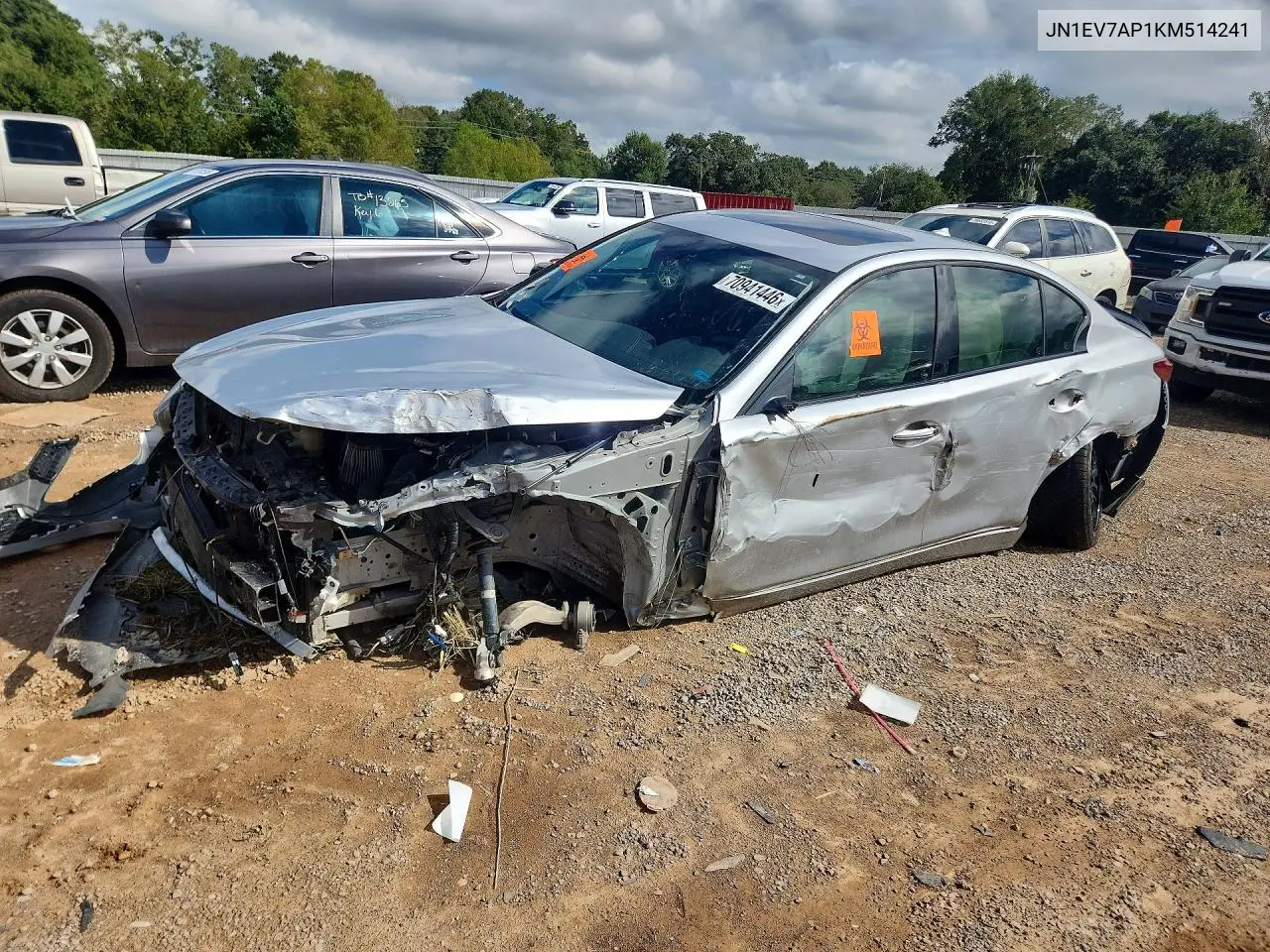 INFINITI Q50 2019, VIN JN1EV7AP1KM514241