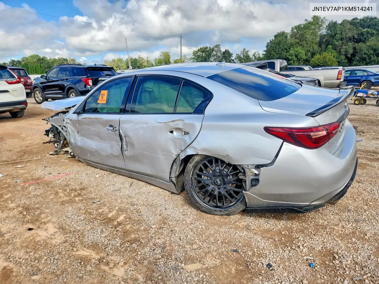 2019 INFINITI Q50 VIN JN1EV7AP1KM514241 — фото 2