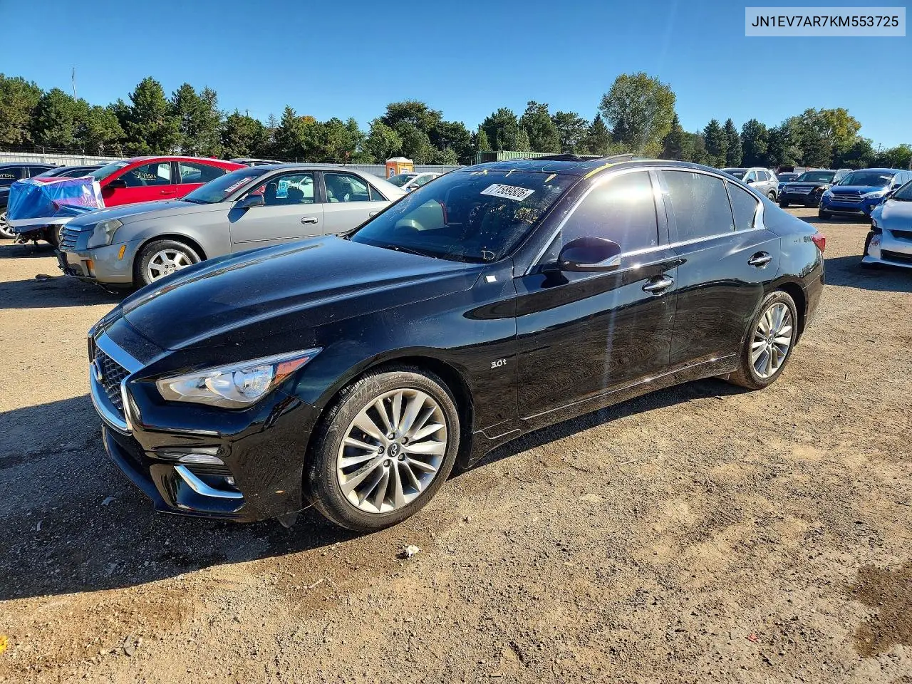 INFINITI Q50 2019, VIN JN1EV7AR7KM553725