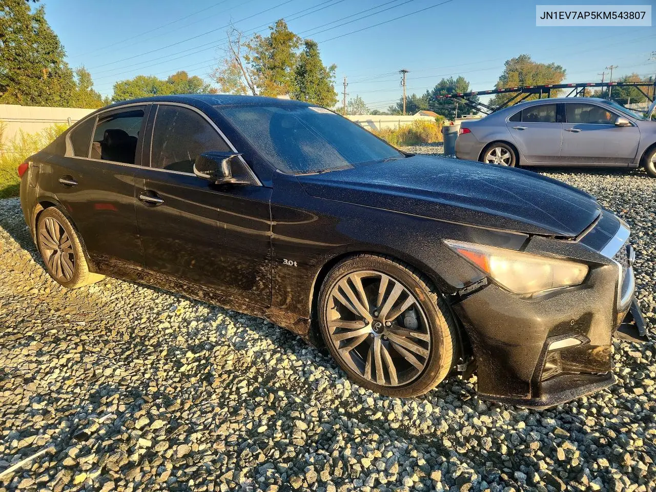 INFINITI Q50 2019, VIN JN1EV7AP5KM543807