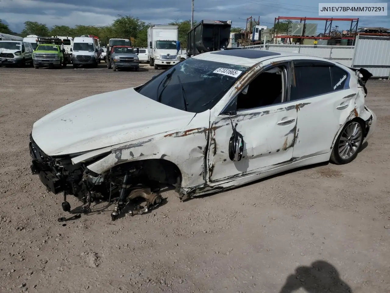 INFINITI Q50 2021, VIN JN1EV7BP4MM707291