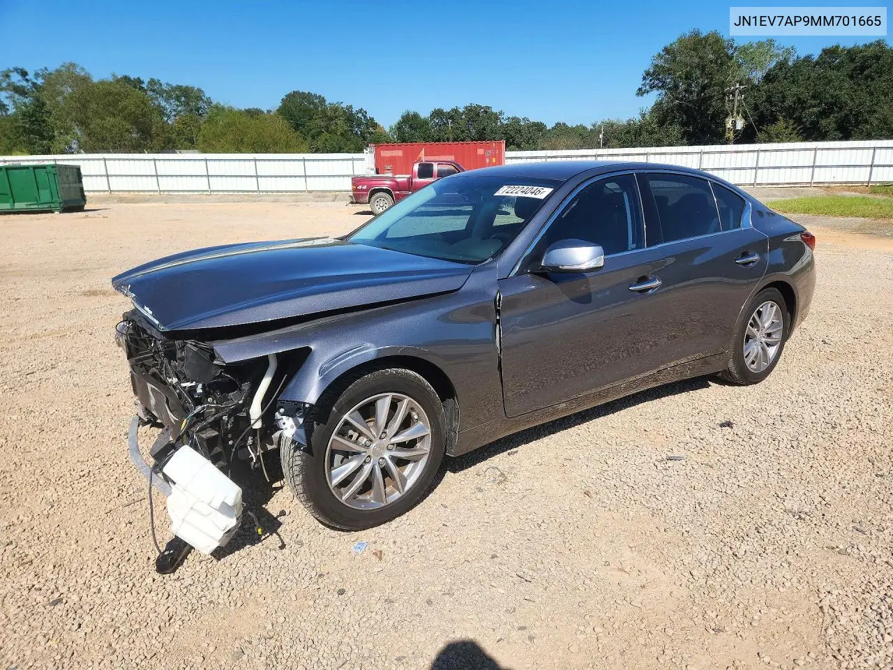 INFINITI Q50 2021, VIN JN1EV7AP9MM701665