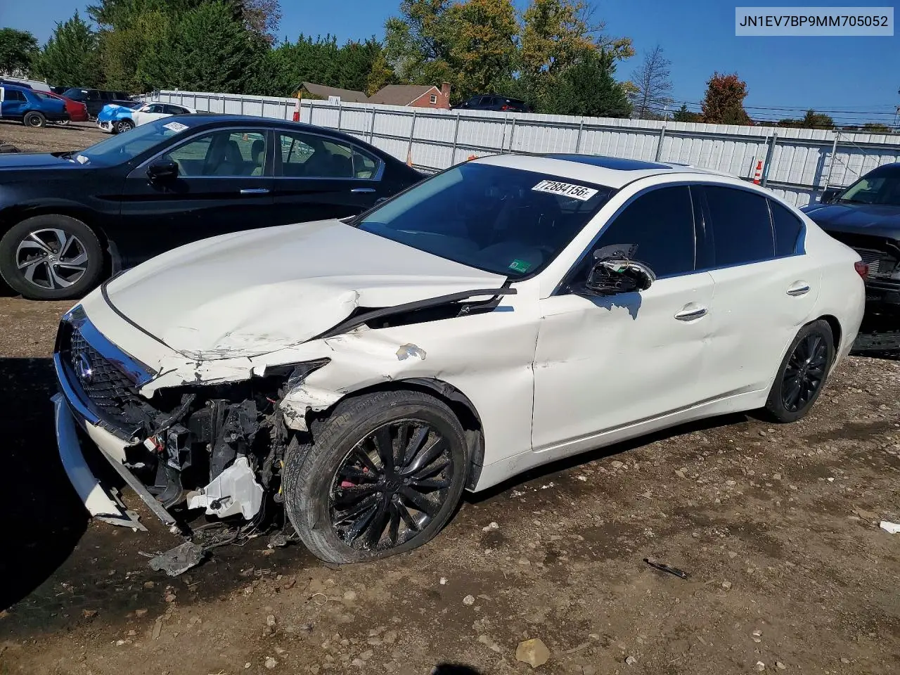 INFINITI Q50 2021, VIN JN1EV7BP9MM705052