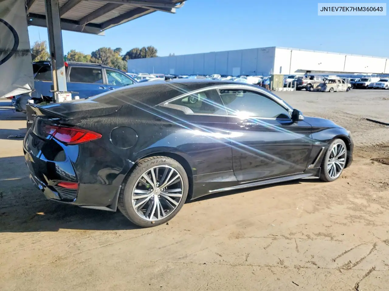 2017 INFINITI Q60 VIN JN1EV7EK7HM360643 — фото 3