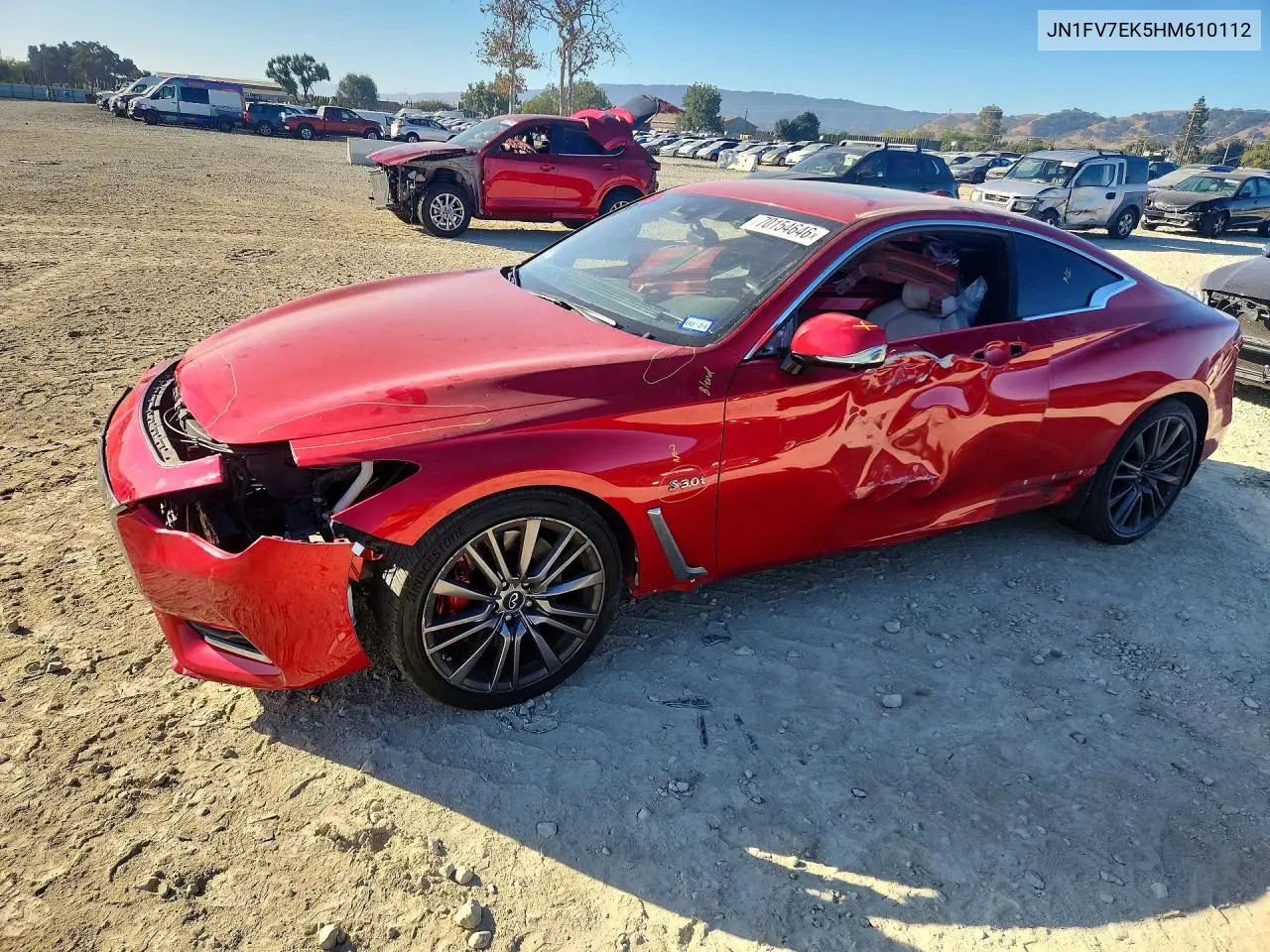 INFINITI Q60 2017, VIN JN1FV7EK5HM610112