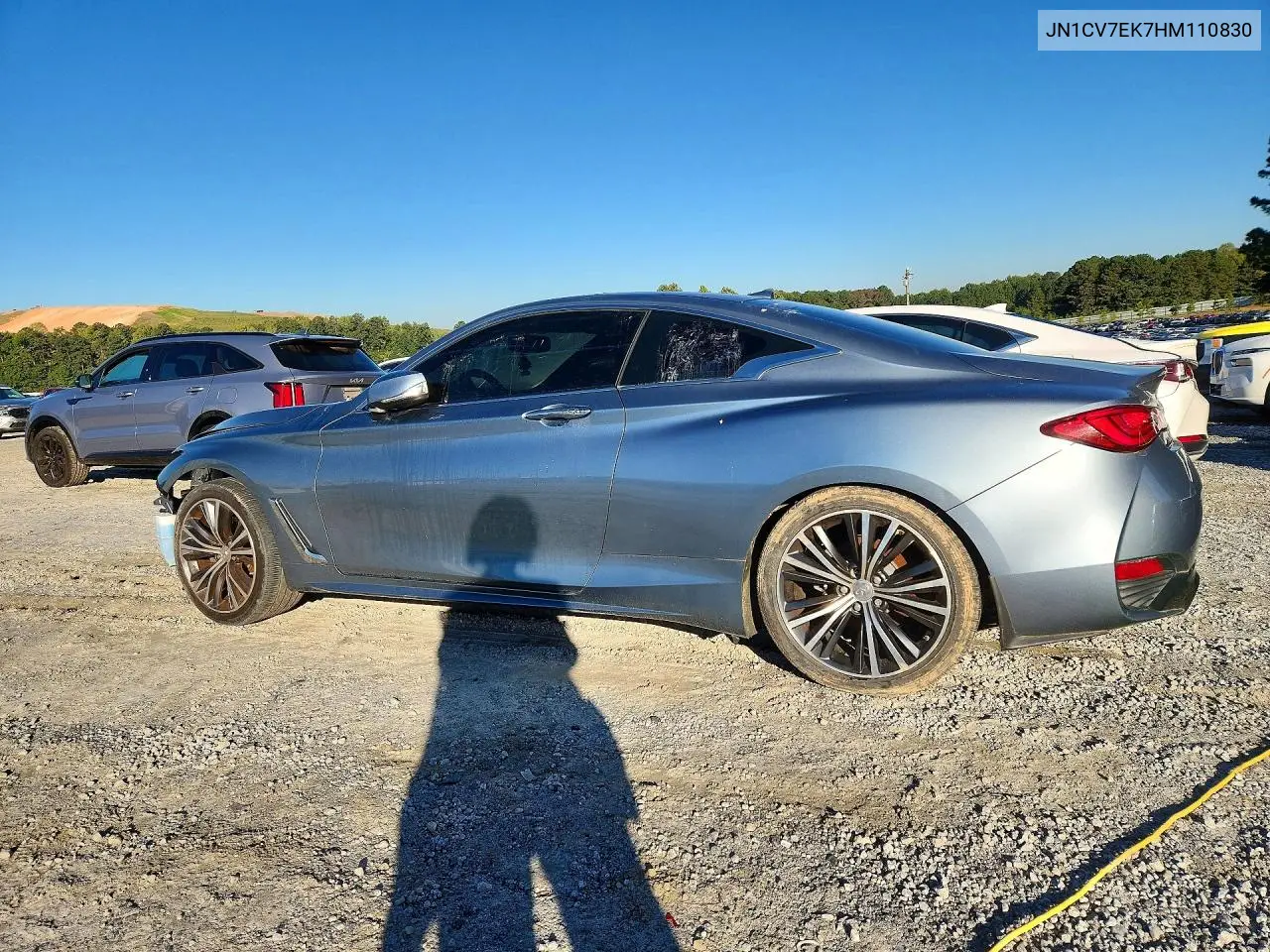 2017 INFINITI Q60 VIN JN1CV7EK7HM110830 — фото 2