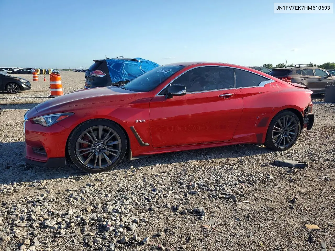 INFINITI Q60 2017, VIN JN1FV7EK7HM610693