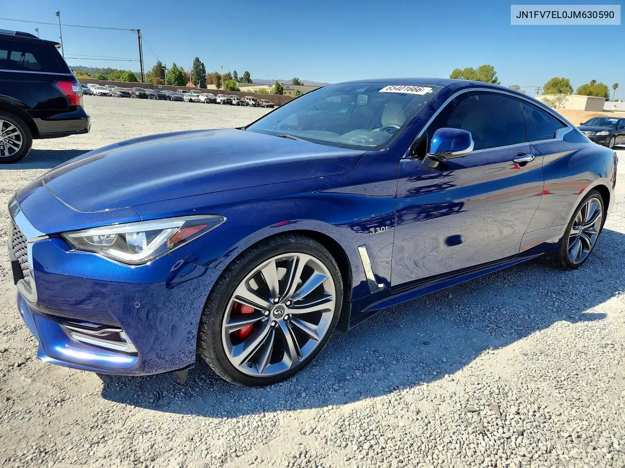 INFINITI Q60 2018, VIN JN1FV7EL0JM630590