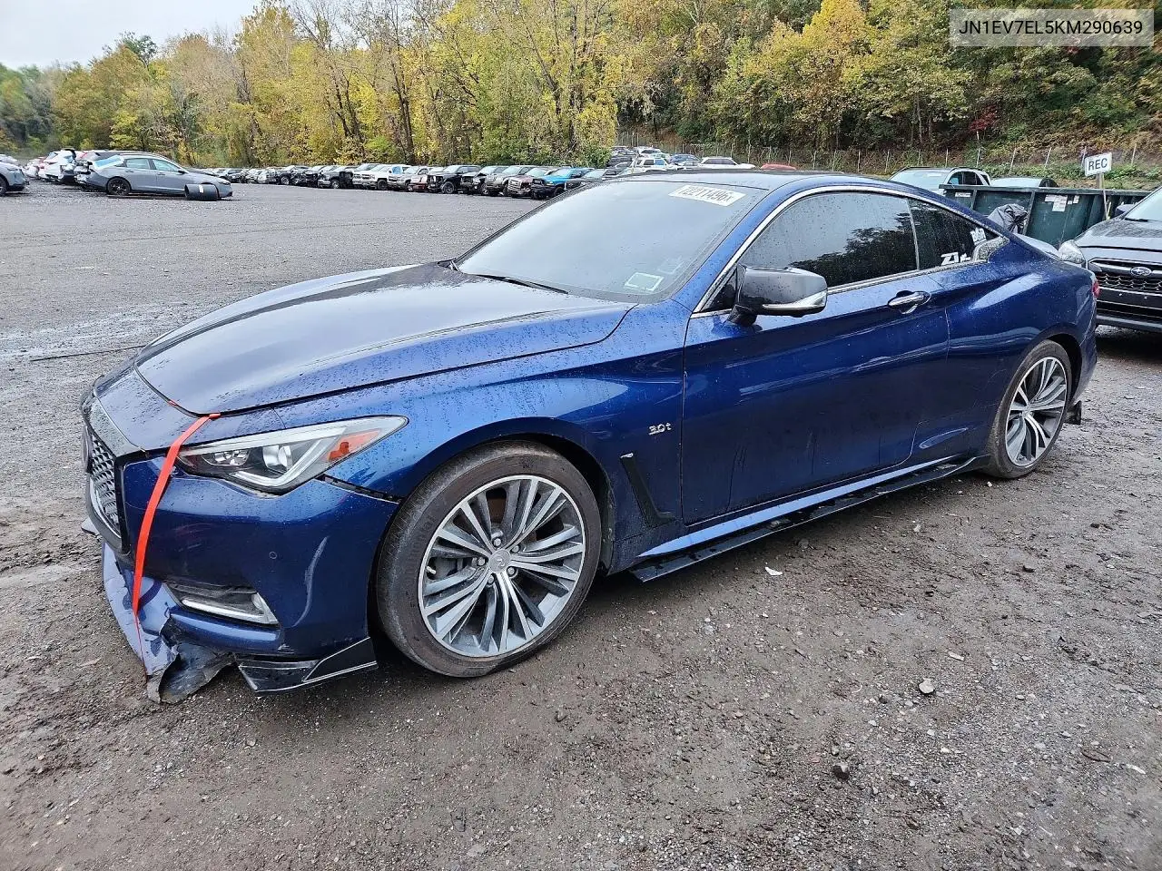 INFINITI Q60 2019, VIN JN1EV7EL5KM290639