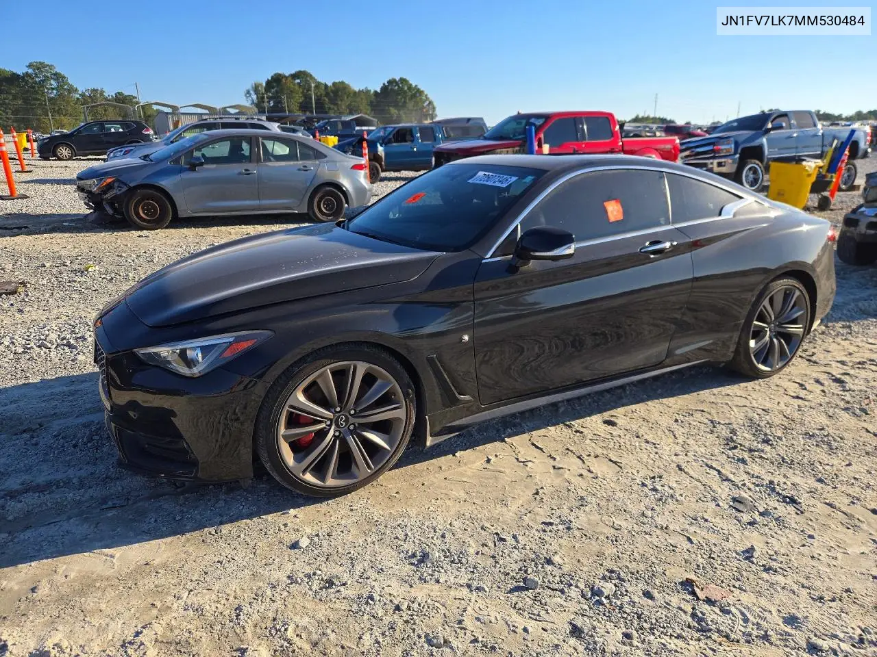 INFINITI Q60 2021, VIN JN1FV7LK7MM530484