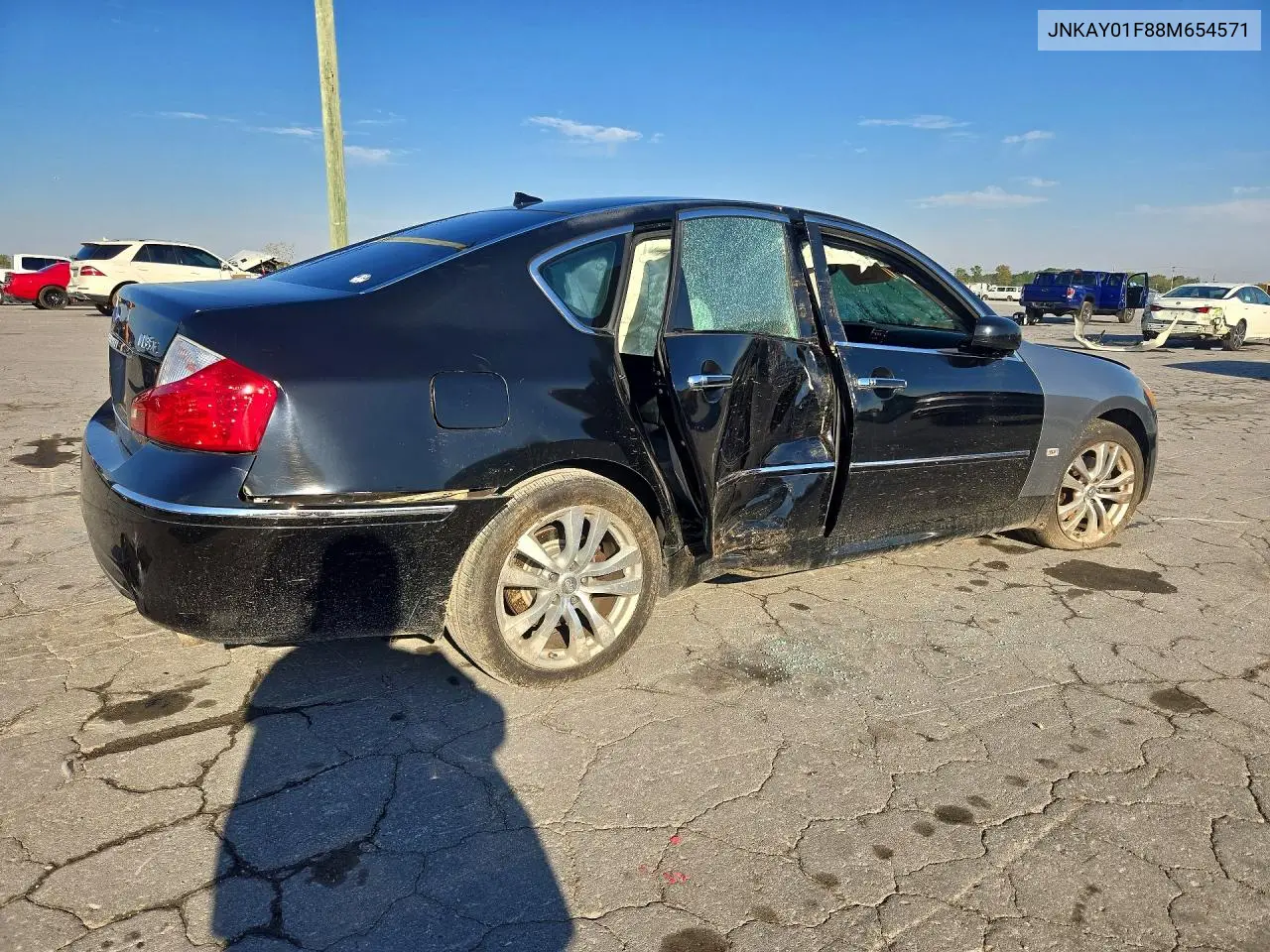 2008 INFINITI Q70 VIN JNKAY01F88M654571 — фото 3