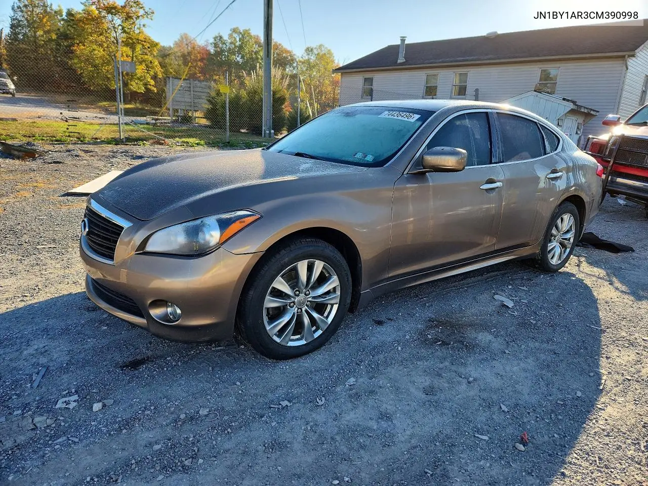 INFINITI Q70 2012, VIN JN1BY1AR3CM390998
