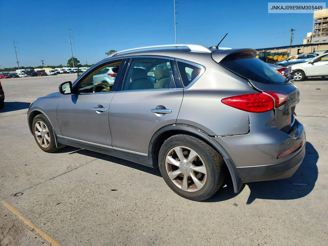 2008 INFINITI QX50 VIN JNKAJ09E98M305449 — фото 2