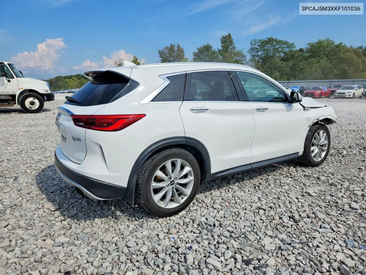 2019 INFINITI QX50 VIN 3PCAJ5M3XKF101036 — фото 3