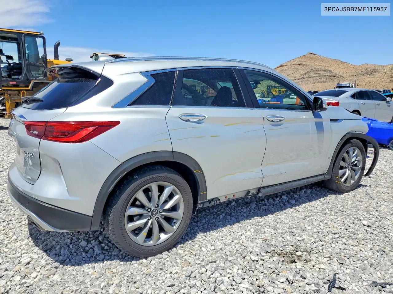 2021 INFINITI QX50 VIN 3PCAJ5BB7MF115957 — фото 3