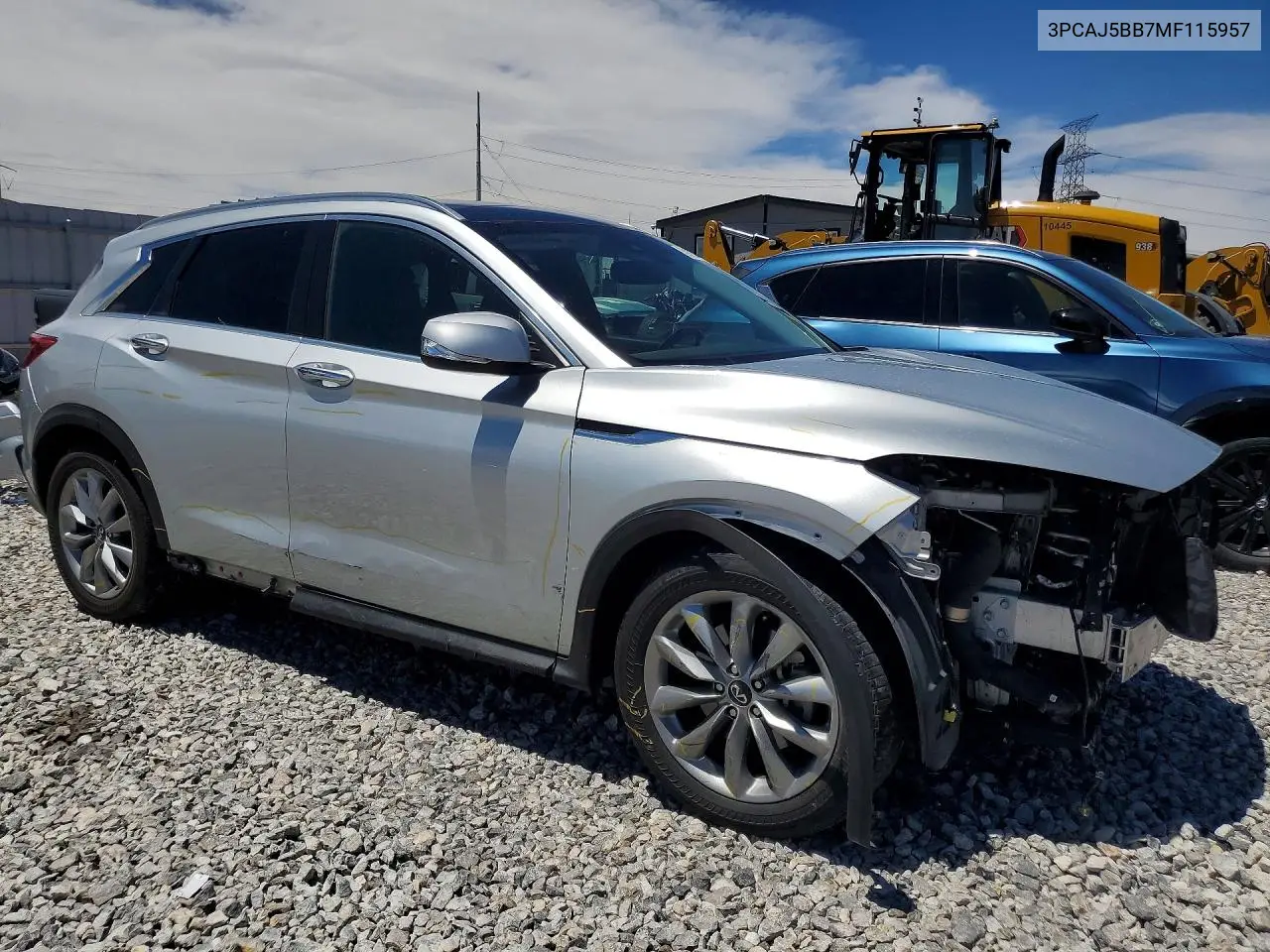 2021 INFINITI QX50 VIN 3PCAJ5BB7MF115957 — фото 4