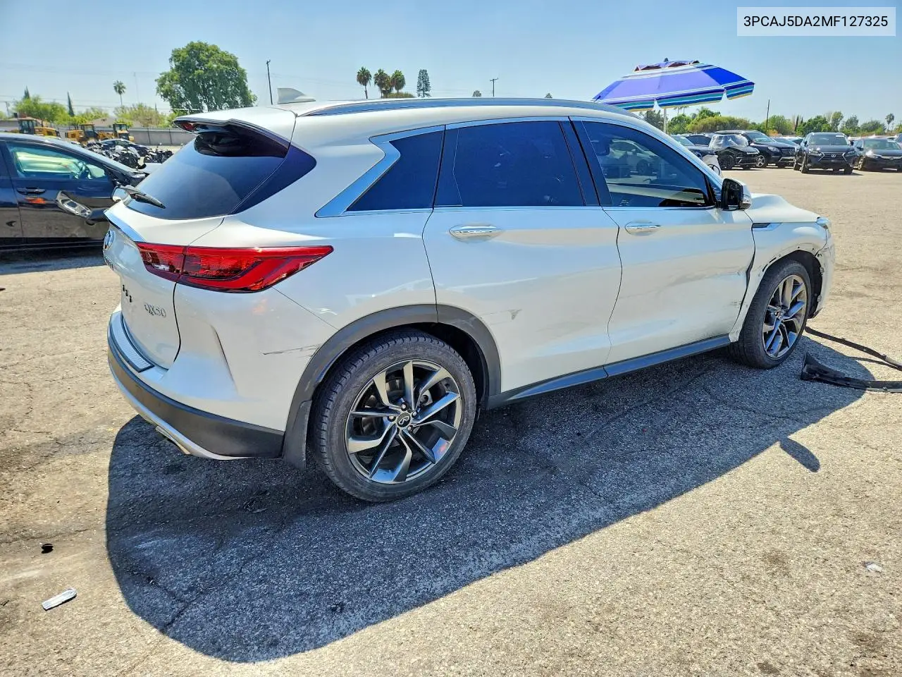 2021 INFINITI QX50 VIN 3PCAJ5DA2MF127325 — фото 3