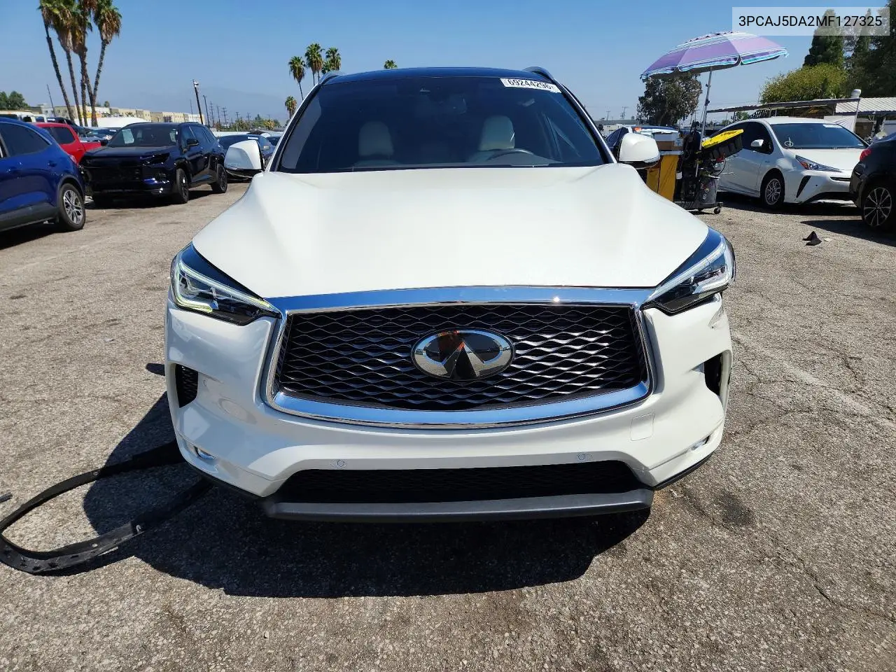 2021 INFINITI QX50 VIN 3PCAJ5DA2MF127325 — фото 5