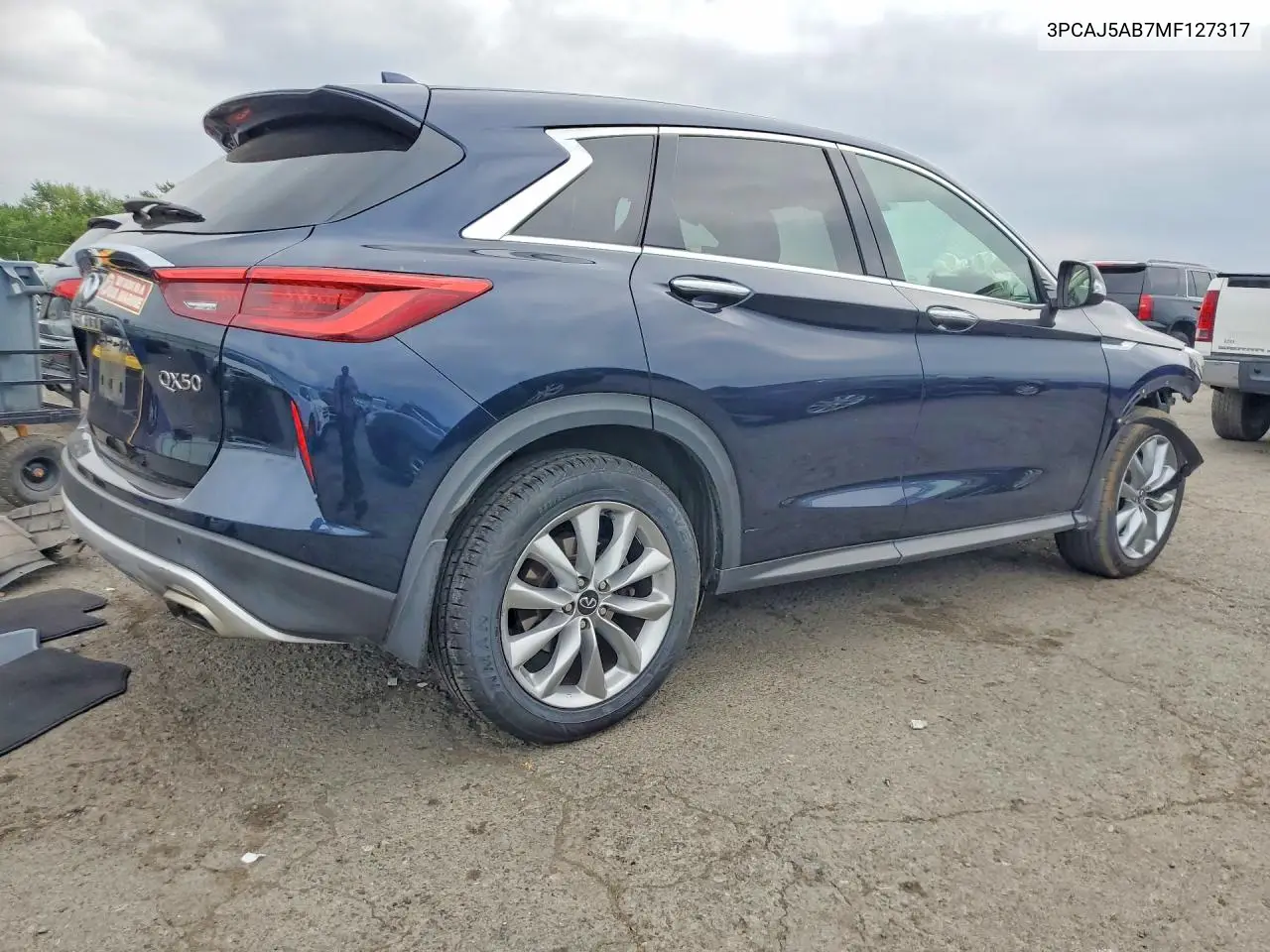 2021 INFINITI QX50 VIN 3PCAJ5AB7MF127317 — фото 3
