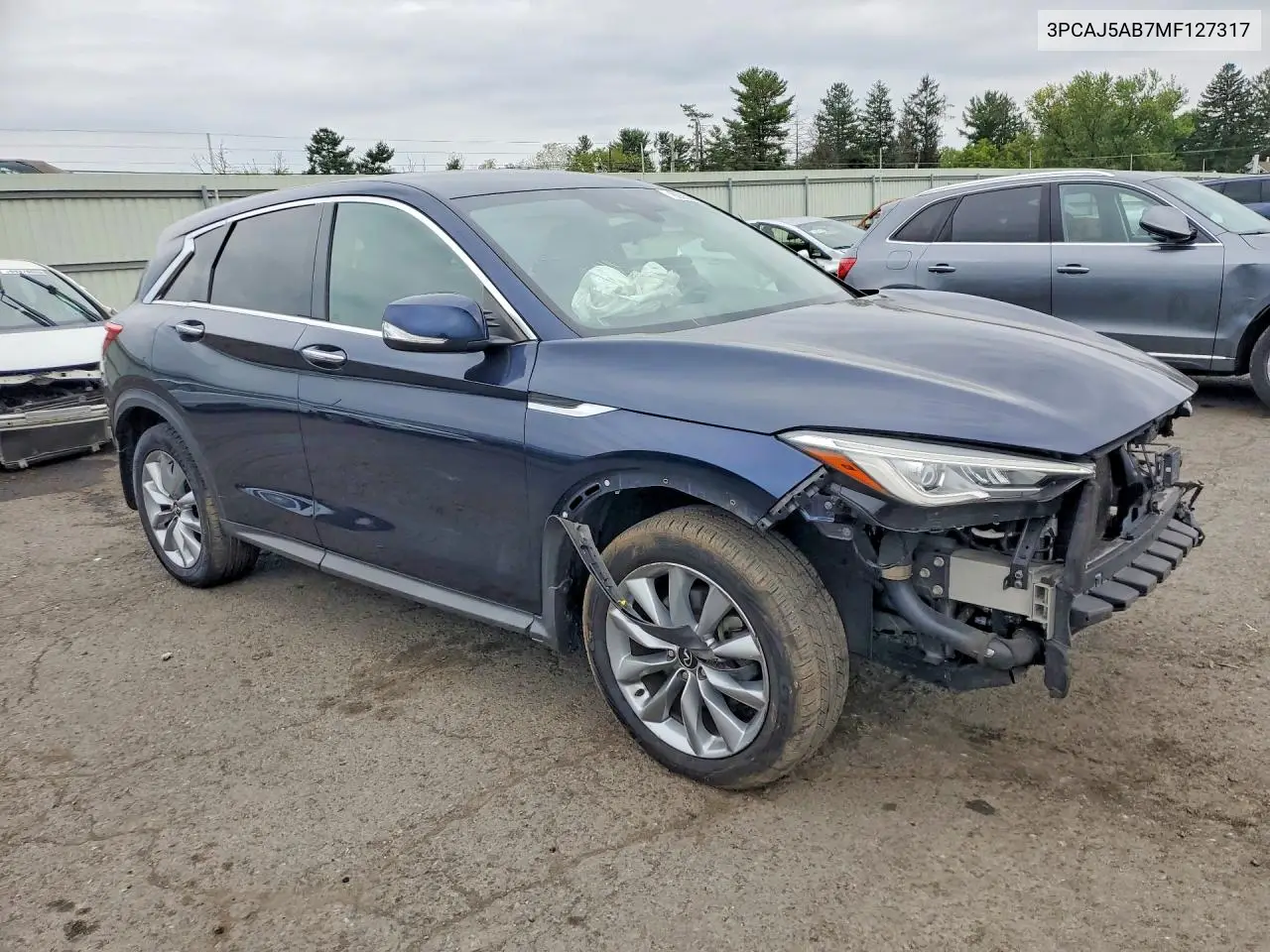 2021 INFINITI QX50 VIN 3PCAJ5AB7MF127317 — фото 4