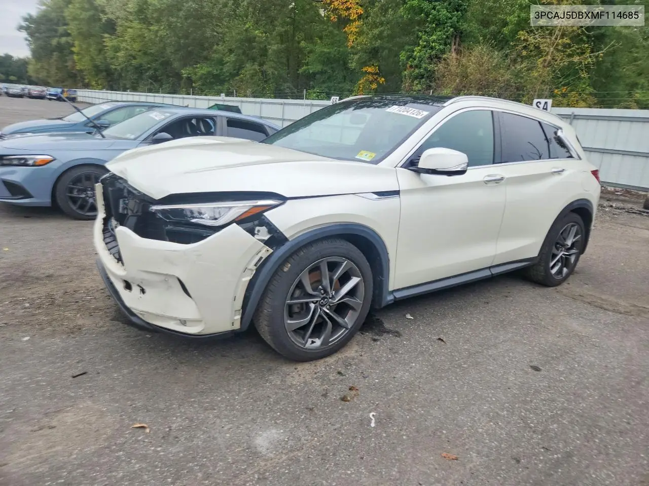 INFINITI QX50 2021, VIN 3PCAJ5DBXMF114685