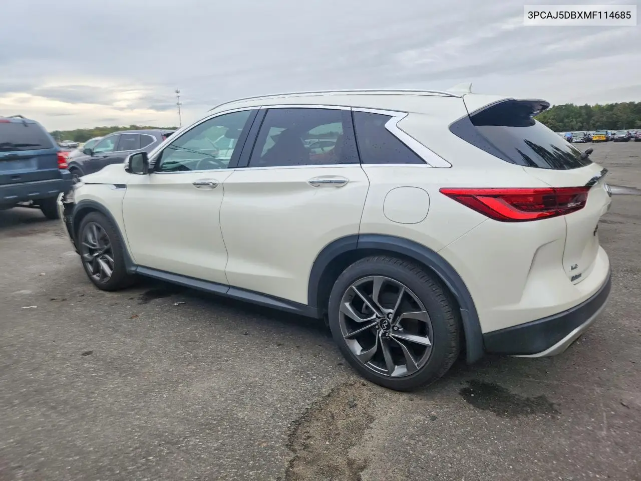 2021 INFINITI QX50 VIN 3PCAJ5DBXMF114685 — фото 2