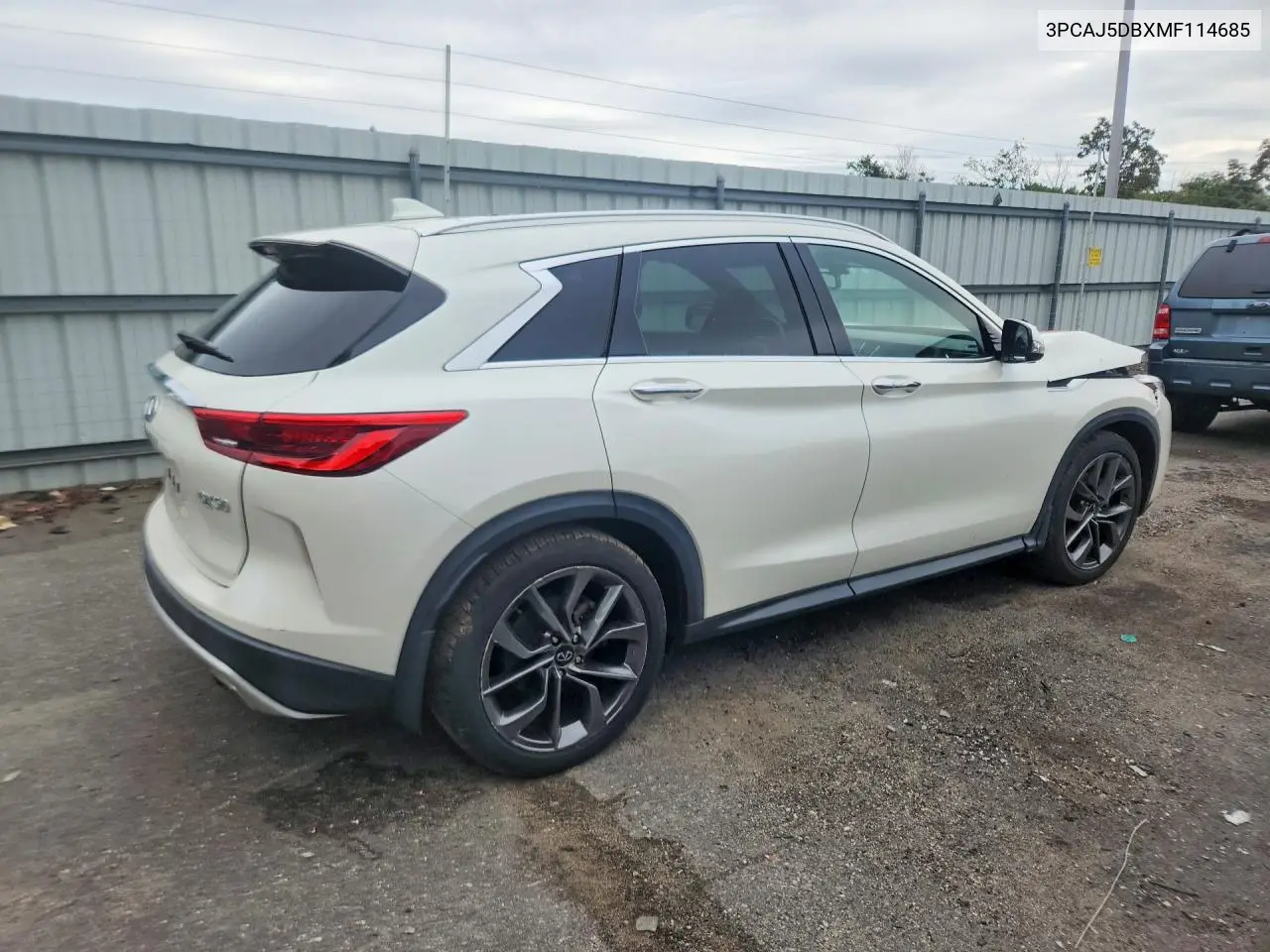 2021 INFINITI QX50 VIN 3PCAJ5DBXMF114685 — фото 3