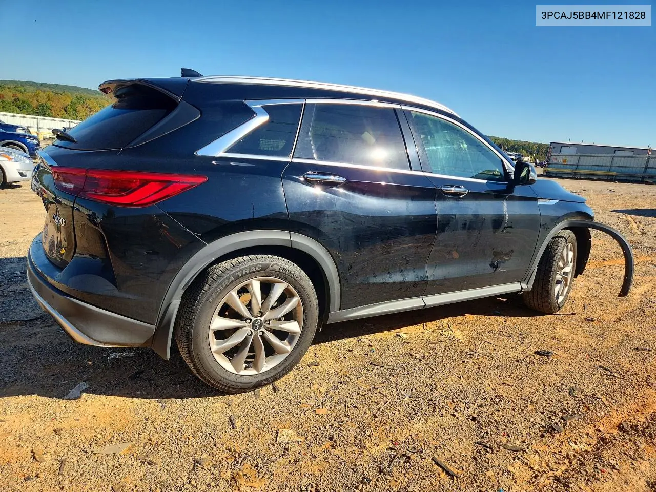 2021 INFINITI QX50 VIN 3PCAJ5BB4MF121828 — фото 3