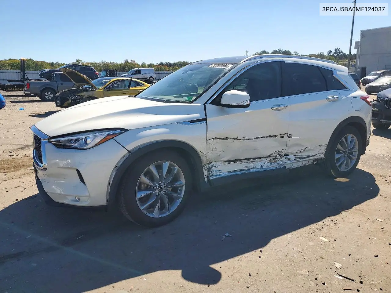 INFINITI QX50 2021, VIN 3PCAJ5BA0MF124037