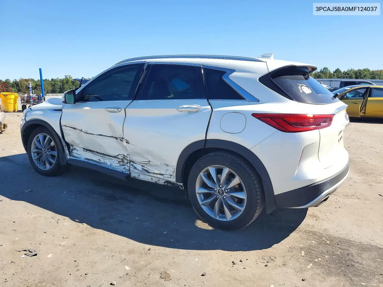 2021 INFINITI QX50 VIN 3PCAJ5BA0MF124037 — фото 2