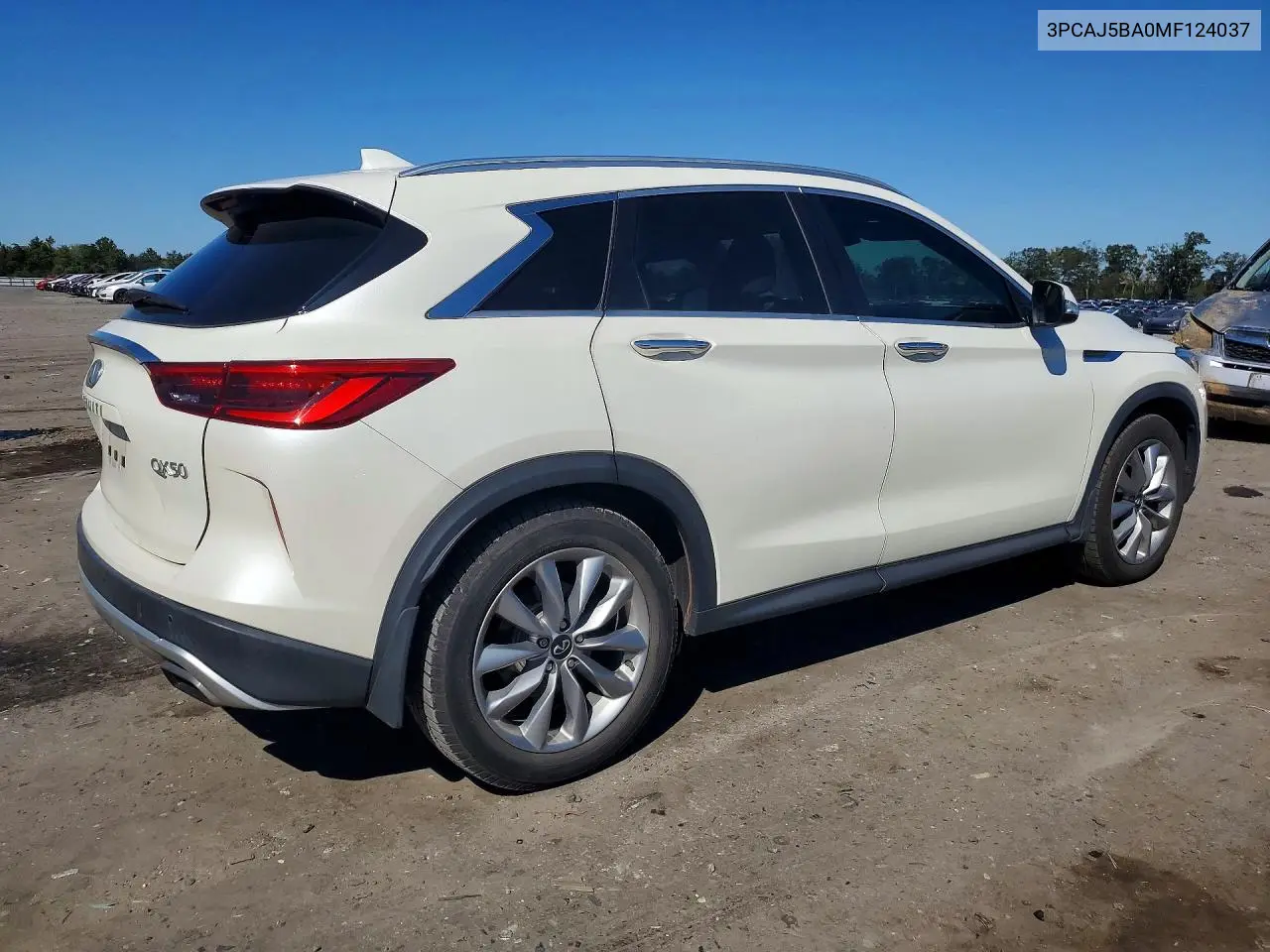 2021 INFINITI QX50 VIN 3PCAJ5BA0MF124037 — фото 3