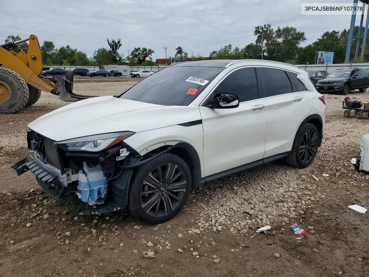 INFINITI QX50 2022, VIN 3PCAJ5BB6NF107978