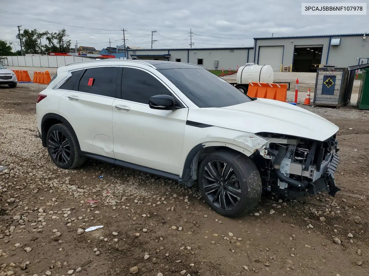 2022 INFINITI QX50 VIN 3PCAJ5BB6NF107978 — фото 4