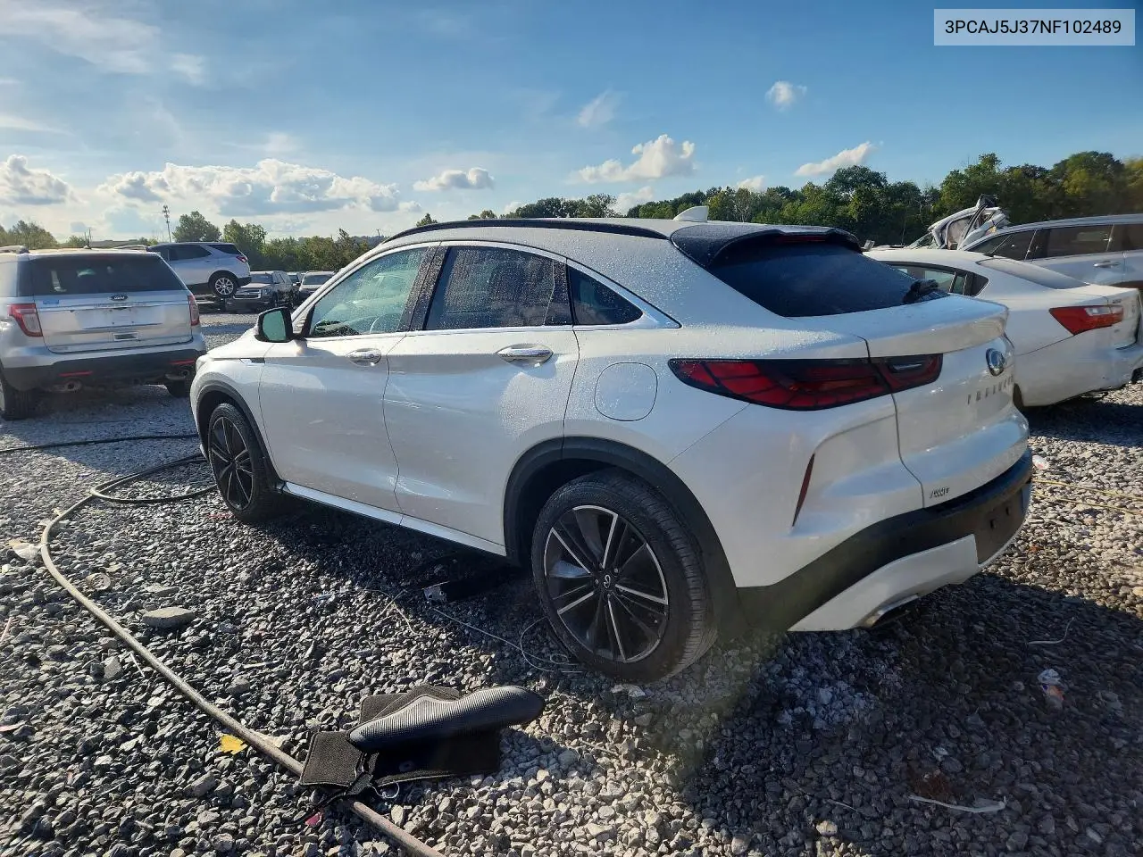 2022 INFINITI QX55 VIN 3PCAJ5J37NF102489 — фото 2