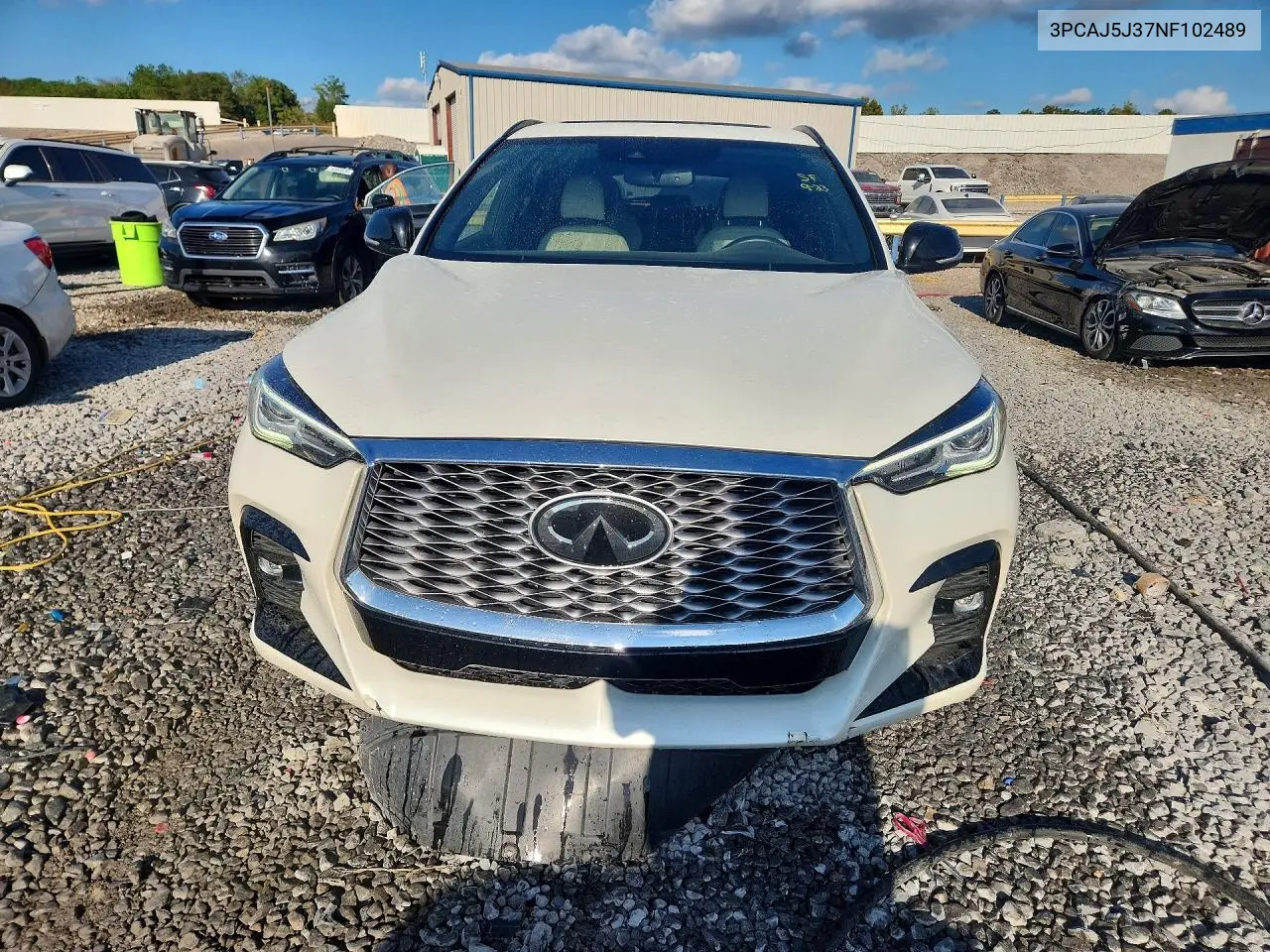 2022 INFINITI QX55 VIN 3PCAJ5J37NF102489 — фото 5