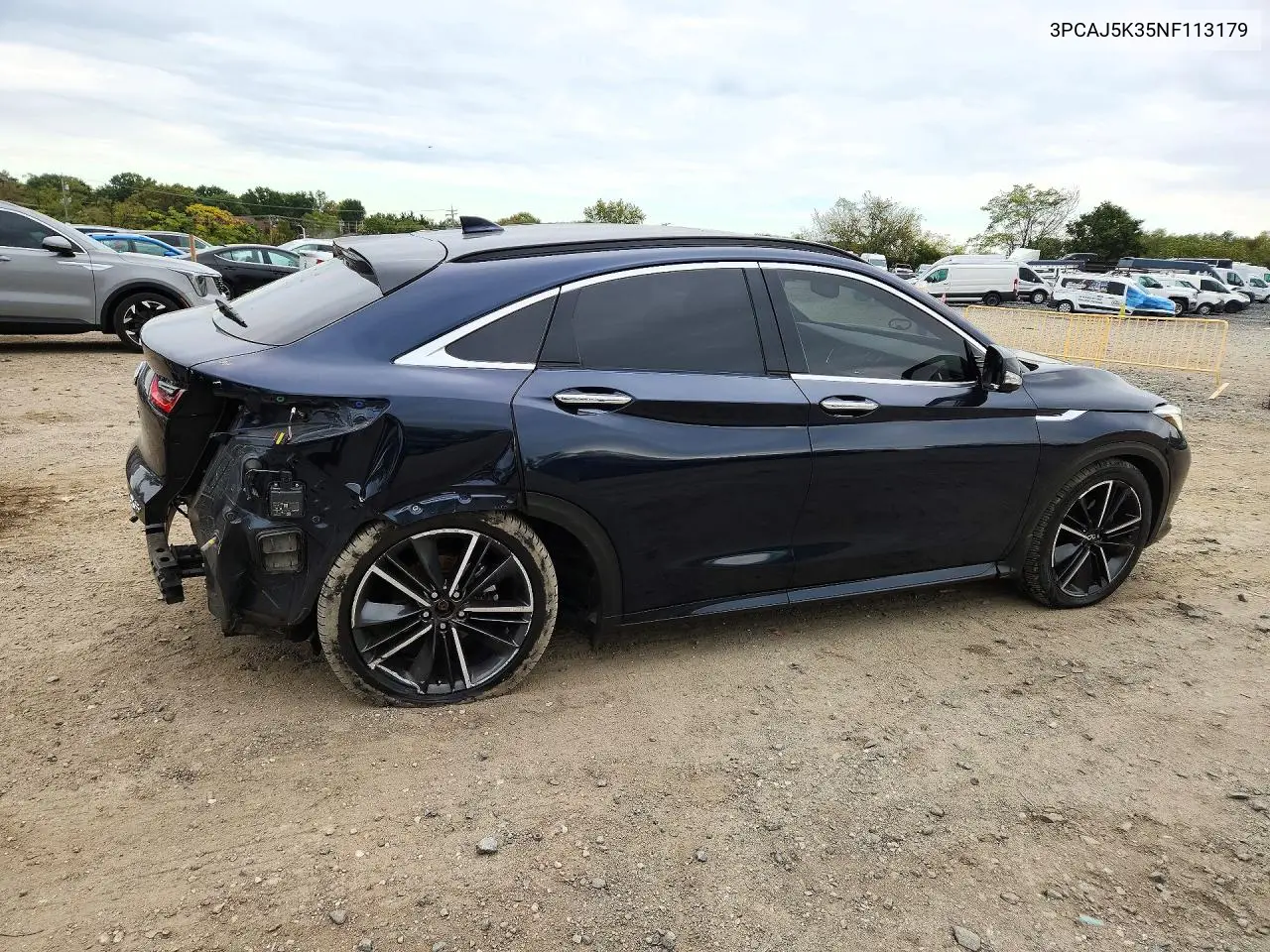 2022 INFINITI QX55 VIN 3PCAJ5K35NF113179 — фото 3