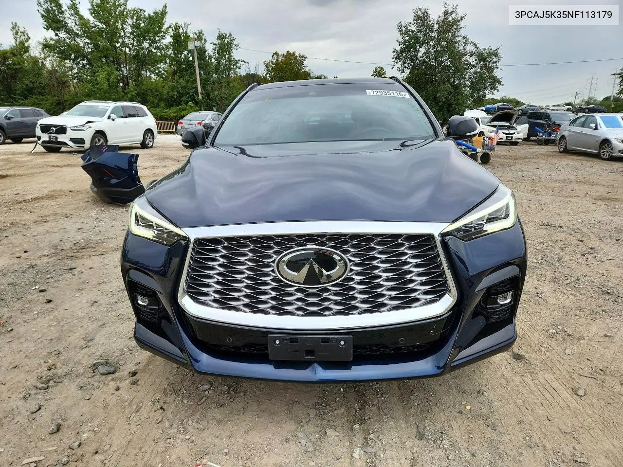 2022 INFINITI QX55 VIN 3PCAJ5K35NF113179 — фото 5