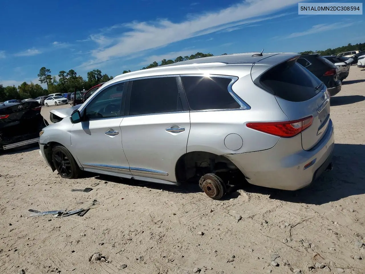 2013 INFINITI QX60 VIN 5N1AL0MN2DC308594 — фото 2
