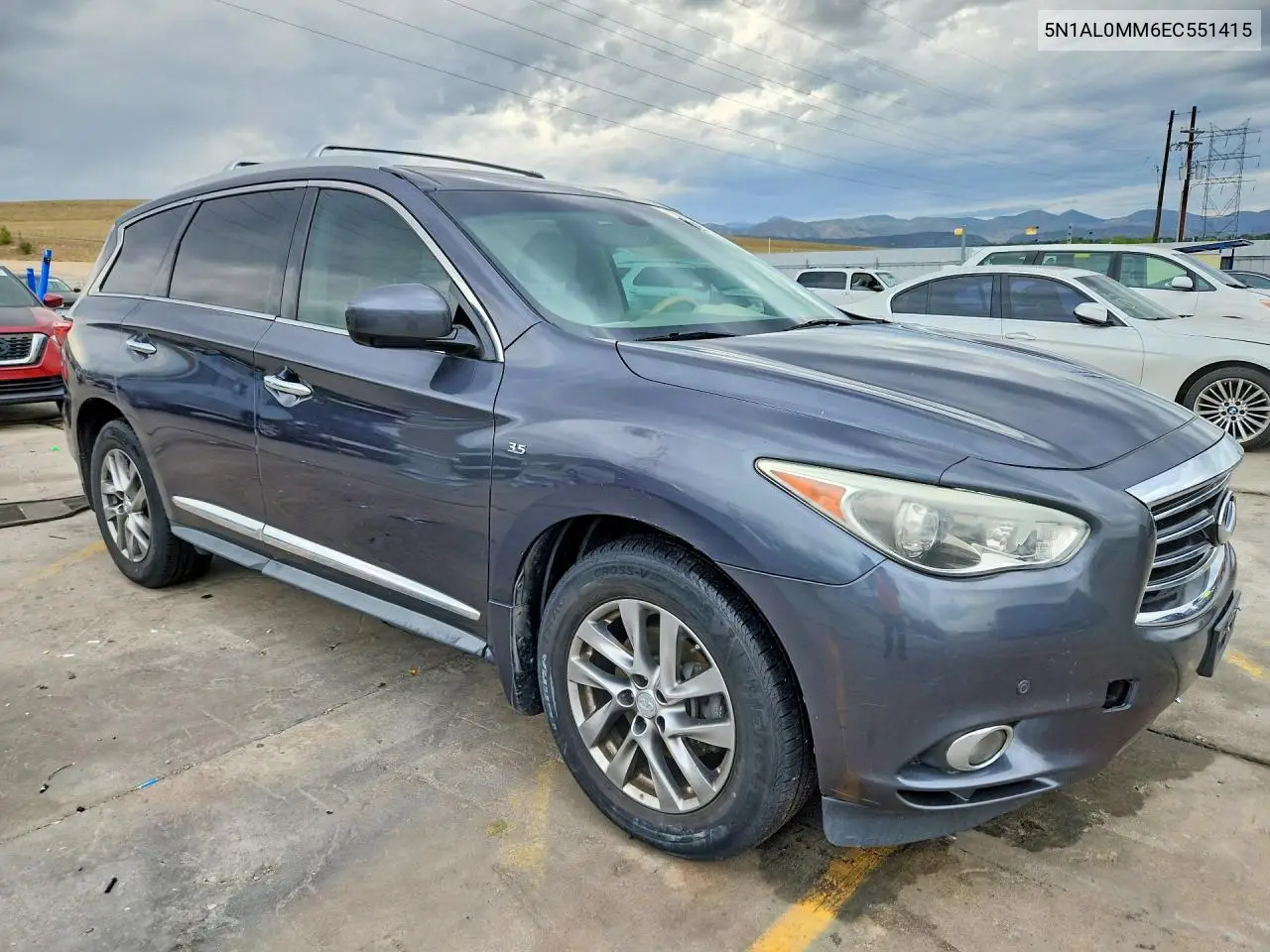 2014 INFINITI QX60 VIN 5N1AL0MM6EC551415 — фото 5