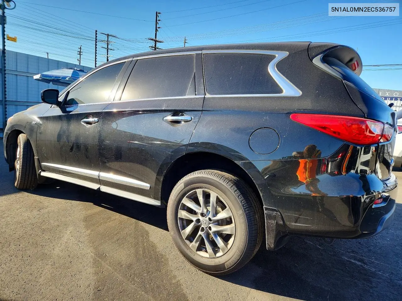 2014 INFINITI QX60 VIN 5N1AL0MN2EC536757 — фото 2