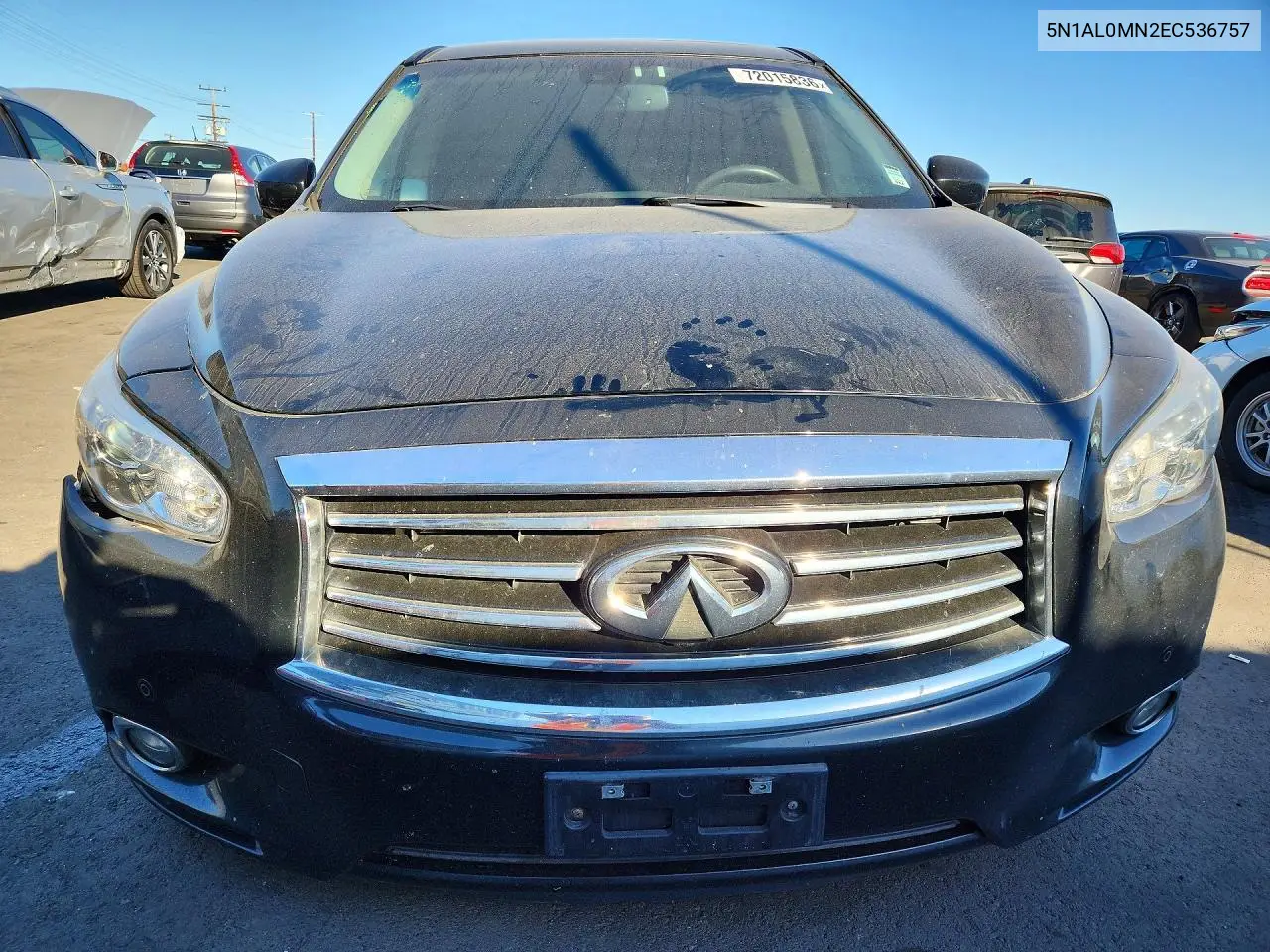 2014 INFINITI QX60 VIN 5N1AL0MN2EC536757 — фото 5