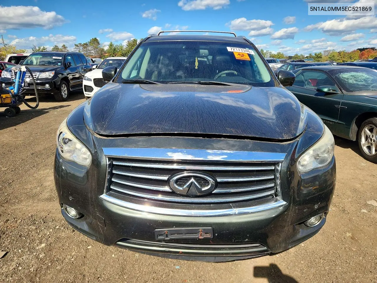 2014 INFINITI QX60 VIN 5N1AL0MM5EC521869 — фото 5