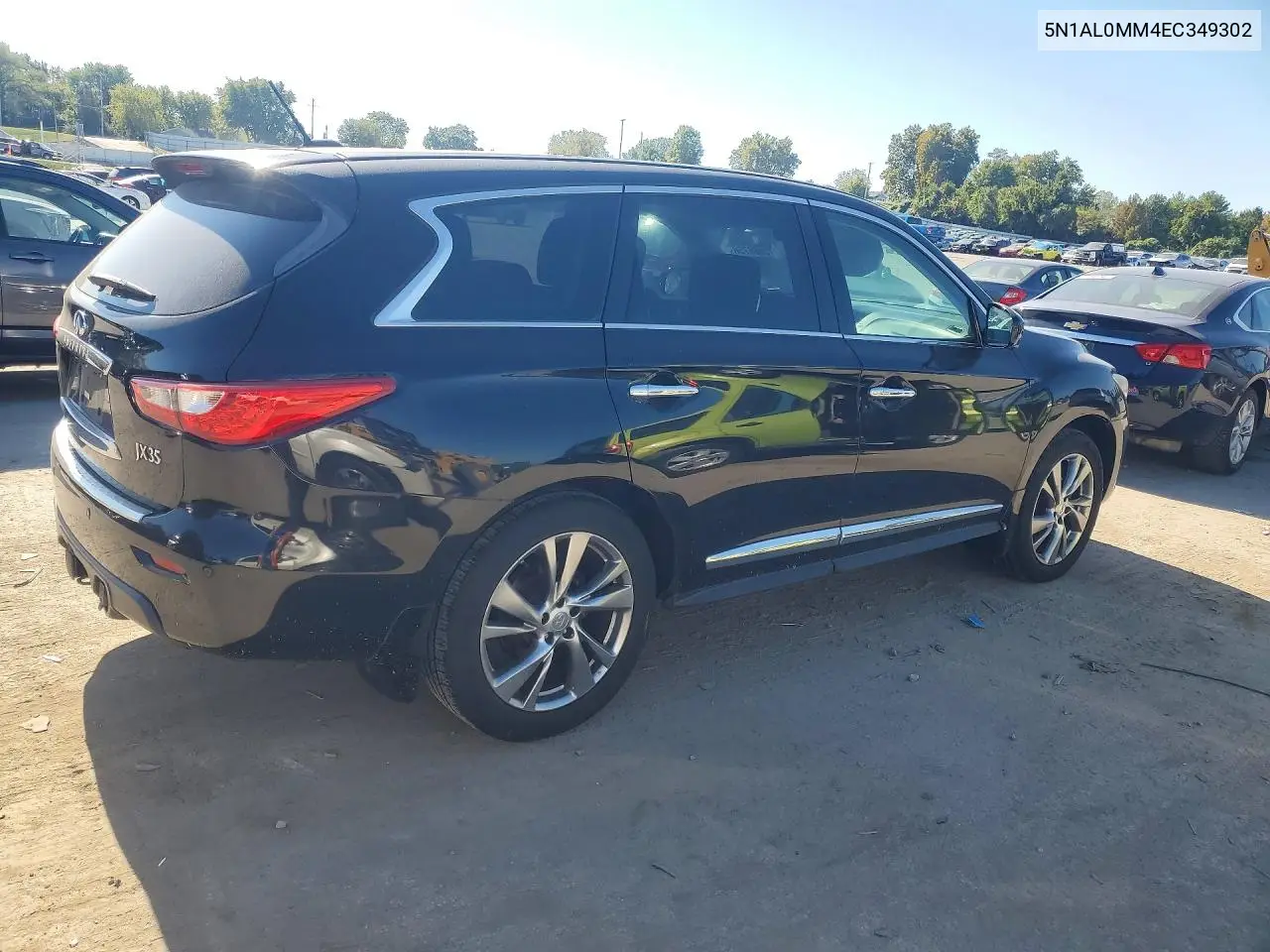 2014 INFINITI QX60 VIN 5N1AL0MM4EC349302 — фото 3